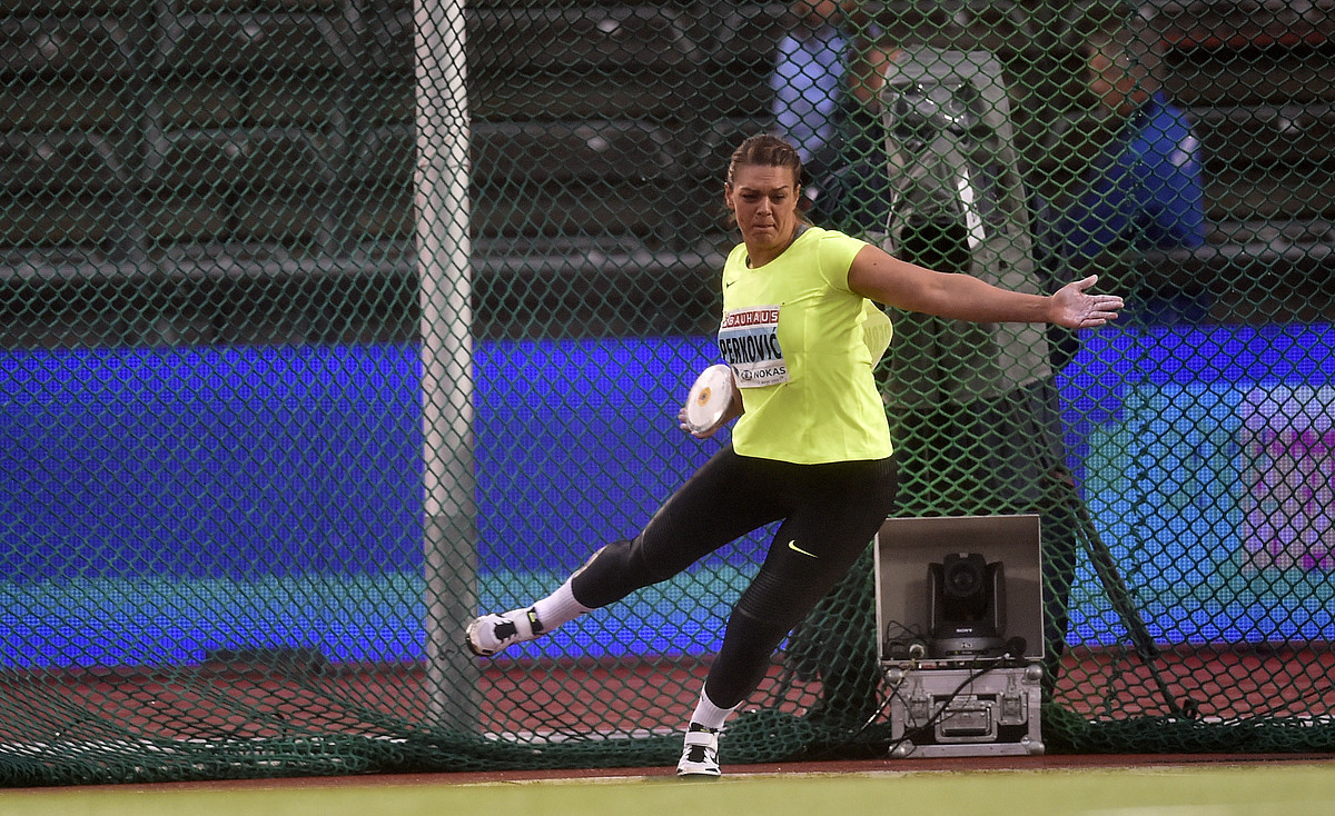Sandra Perkovic Women's Discus Throw Stockholm