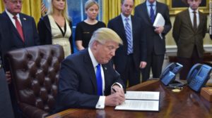 trump Supports Throwing